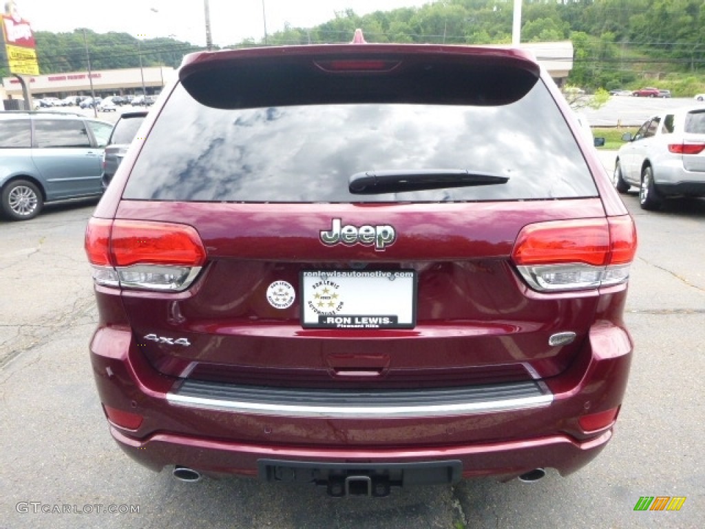 2017 Grand Cherokee Overland 4x4 - Velvet Red Pearl / Black photo #6