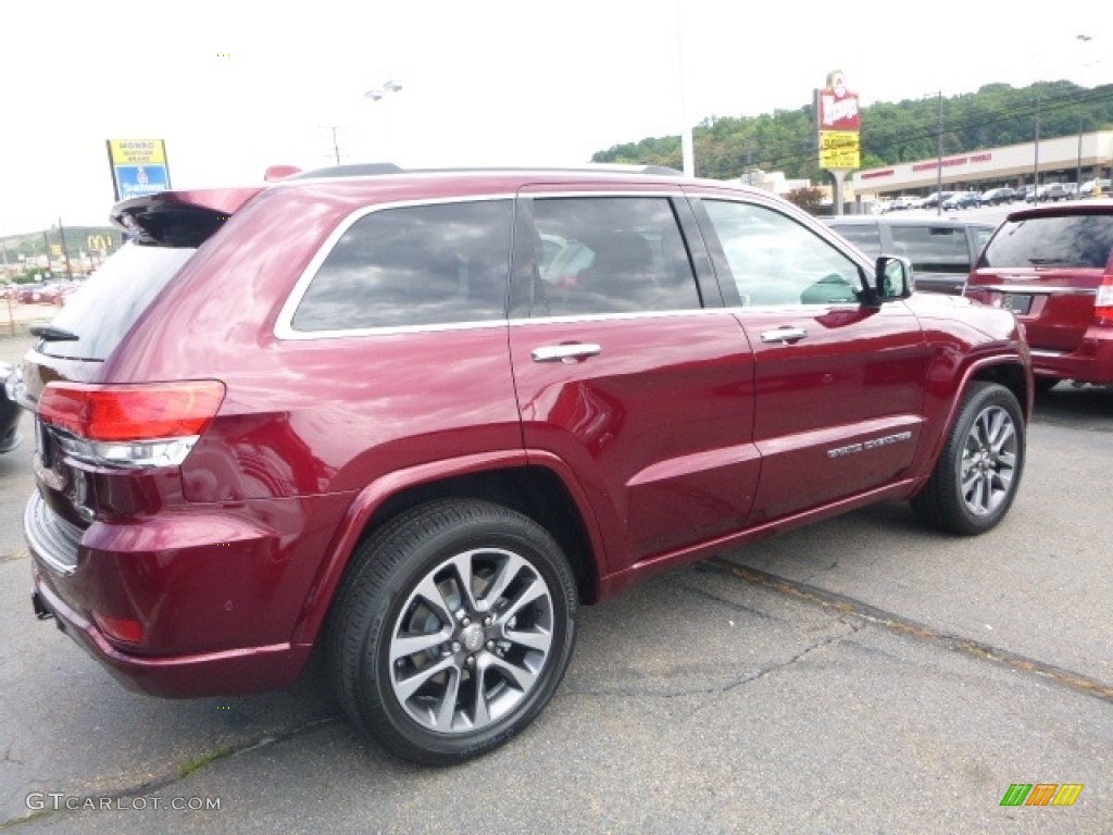 2017 Grand Cherokee Overland 4x4 - Velvet Red Pearl / Black photo #7