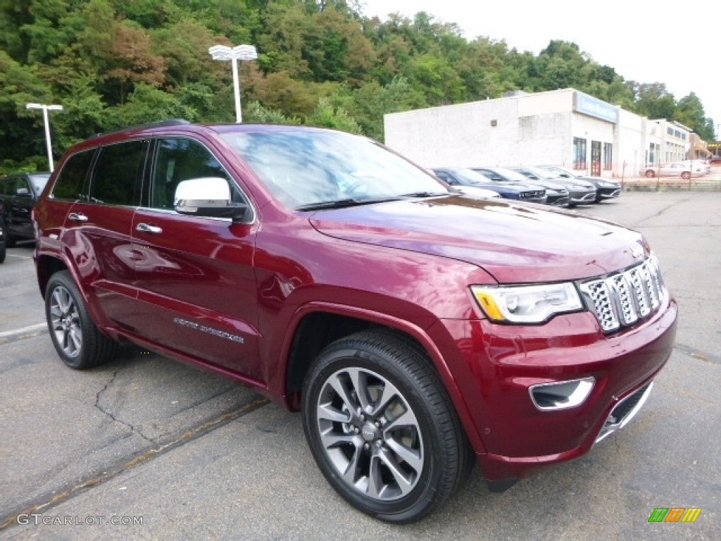 Velvet Red Pearl 2017 Jeep Grand Cherokee Overland 4x4 Exterior Photo #115029639