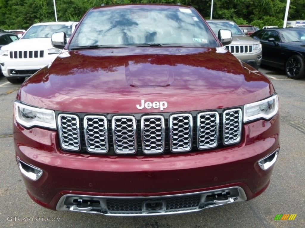 2017 Grand Cherokee Overland 4x4 - Velvet Red Pearl / Black photo #13