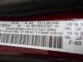 PRV: Velvet Red Pearl 2017 Jeep Grand Cherokee Overland 4x4 Color Code