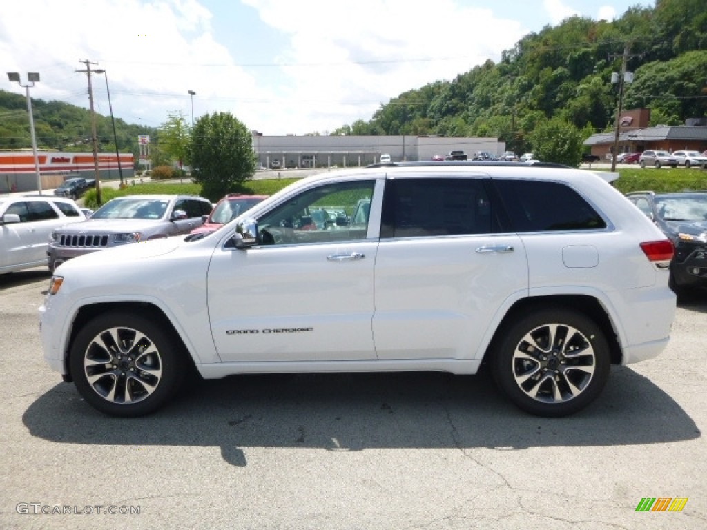 2017 Grand Cherokee Overland 4x4 - Bright White / Black/Light Frost Beige photo #3