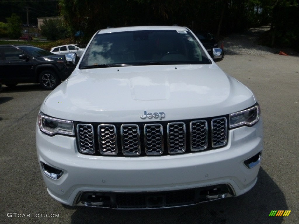 2017 Grand Cherokee Overland 4x4 - Bright White / Black/Light Frost Beige photo #12