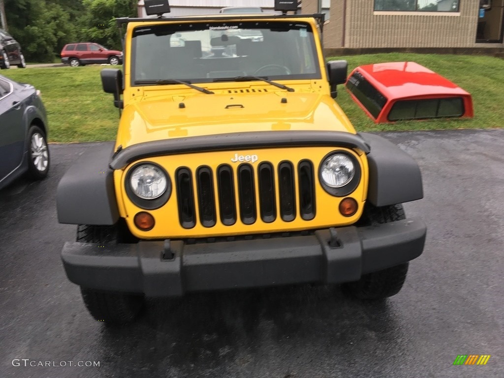 2009 Wrangler X 4x4 - Detonator Yellow / Dark Slate Gray/Medium Slate Gray photo #4