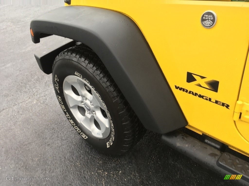 2009 Wrangler X 4x4 - Detonator Yellow / Dark Slate Gray/Medium Slate Gray photo #9