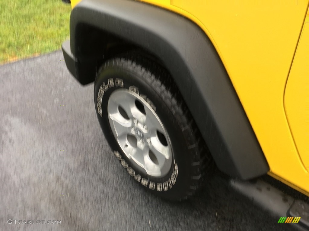 2009 Wrangler X 4x4 - Detonator Yellow / Dark Slate Gray/Medium Slate Gray photo #10