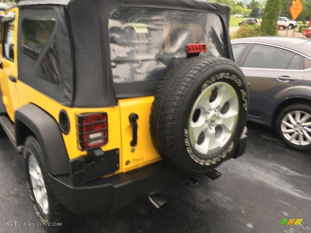 2009 Wrangler X 4x4 - Detonator Yellow / Dark Slate Gray/Medium Slate Gray photo #17