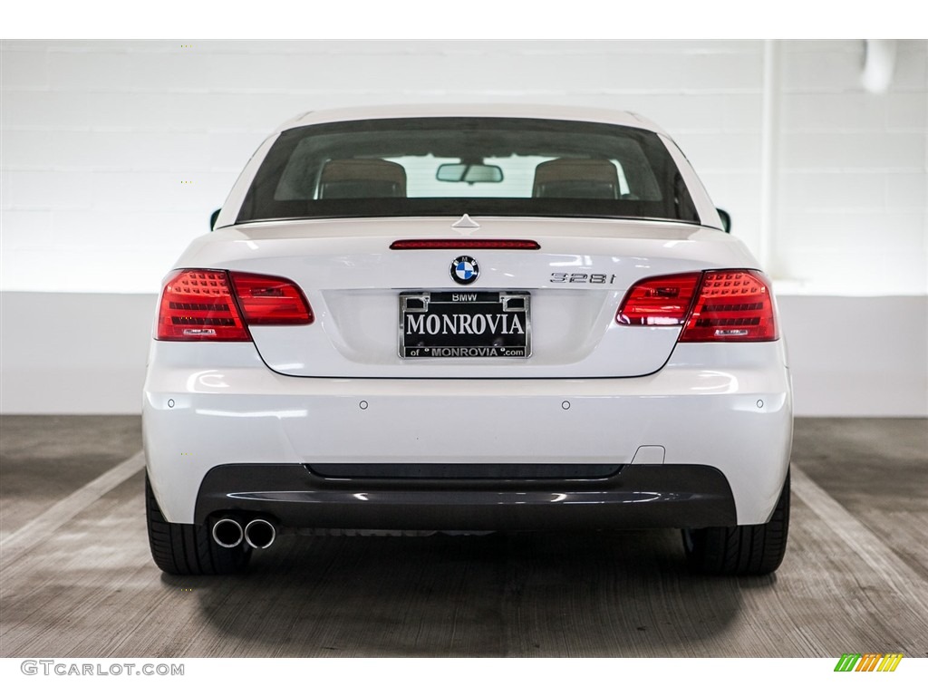 2013 3 Series 328i Convertible - Mineral White Metallic / Saddle Brown photo #3