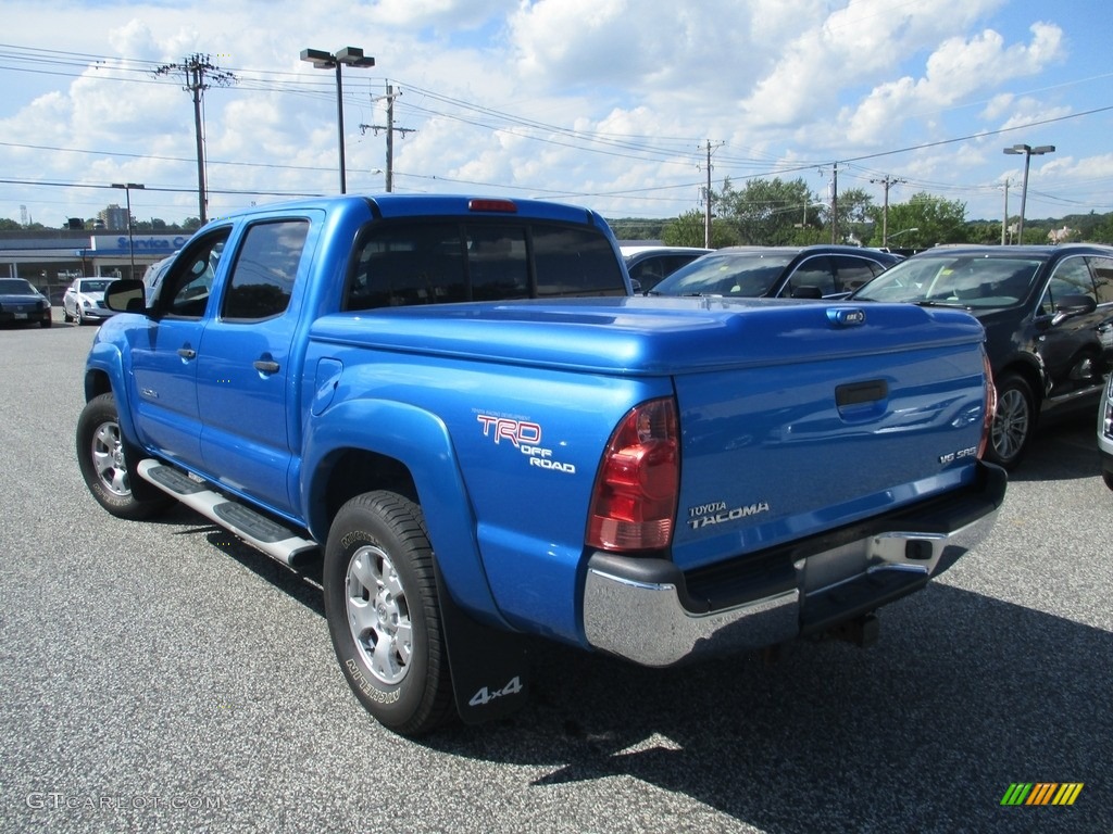 2005 Tacoma V6 TRD Double Cab 4x4 - Speedway Blue / Graphite Gray photo #2