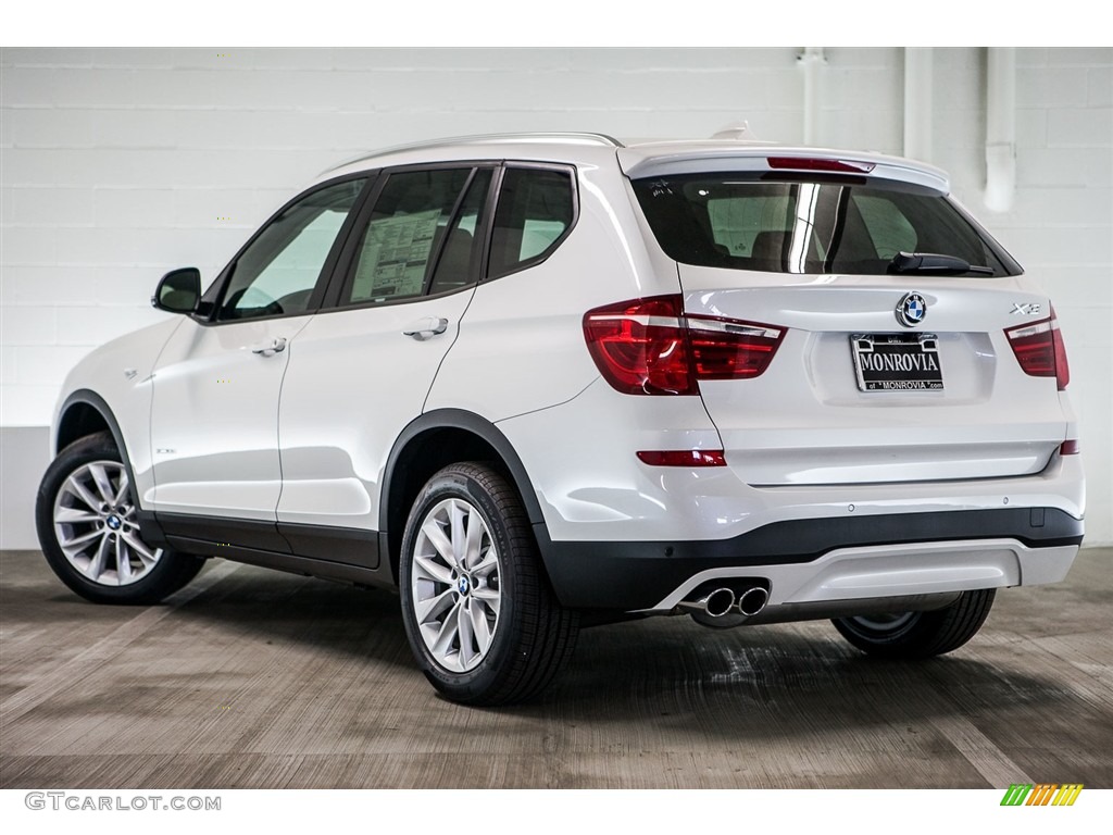 2016 X3 xDrive28i - Mineral White Metallic / Oyster photo #3