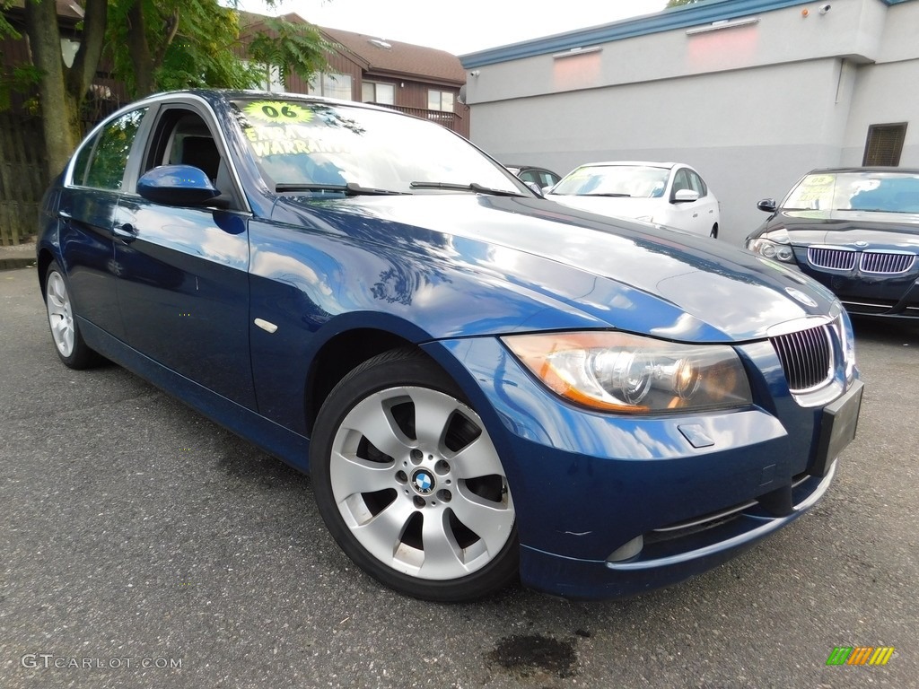 2006 3 Series 330xi Sedan - Monaco Blue Metallic / Terra/Black Dakota Leather photo #3