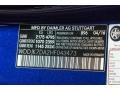  2017 SL 550 Roadster Brilliant Blue Metallic Color Code 896