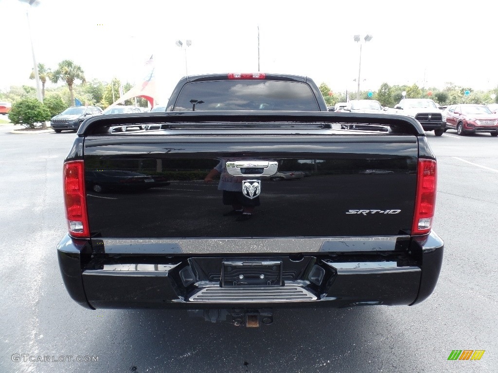 2005 Ram 1500 SRT-10 Quad Cab - Black / Dark Slate Gray photo #8