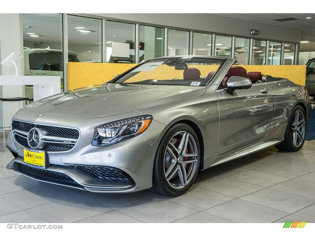 AMG Alubeam Silver 2017 Mercedes-Benz S 63 AMG 4Matic Cabriolet Exterior Photo #115036635