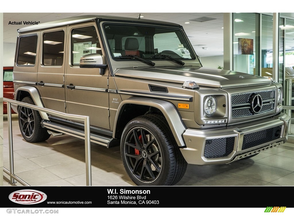 2016 G 65 AMG - designo Magno Sintered Bronze (Matte) / designo Classic Red photo #1