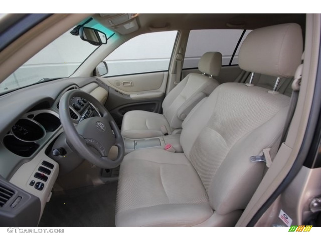 2004 Highlander V6 - Vintage Gold Metallic / Ivory photo #18