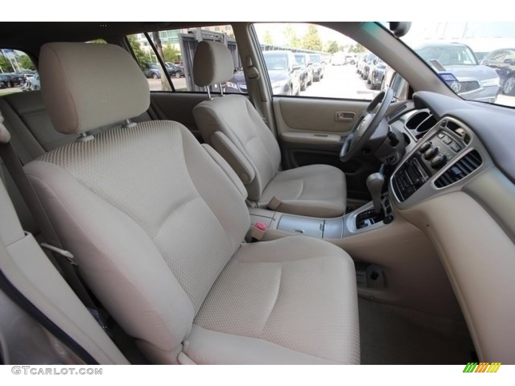 2004 Highlander V6 - Vintage Gold Metallic / Ivory photo #25