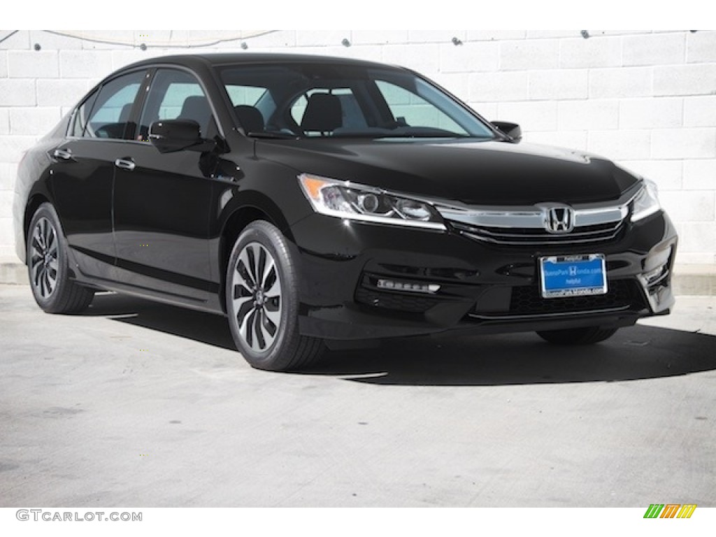 2017 Accord Hybrid Sedan - Crystal Black Pearl / Black photo #1