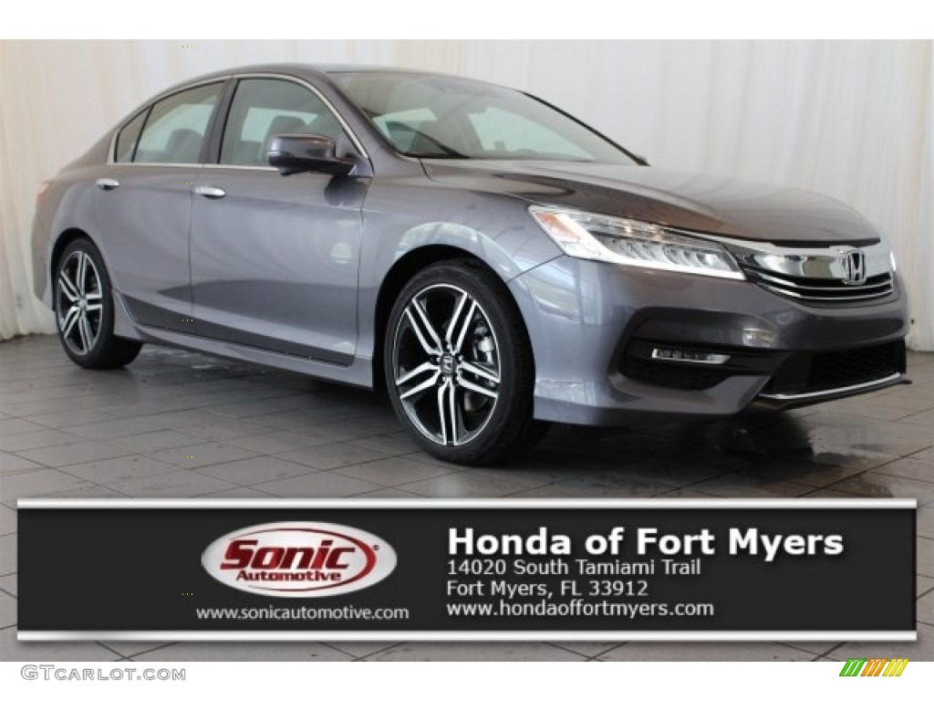 2017 Accord Touring Sedan - Modern Steel Metallic / Gray photo #1