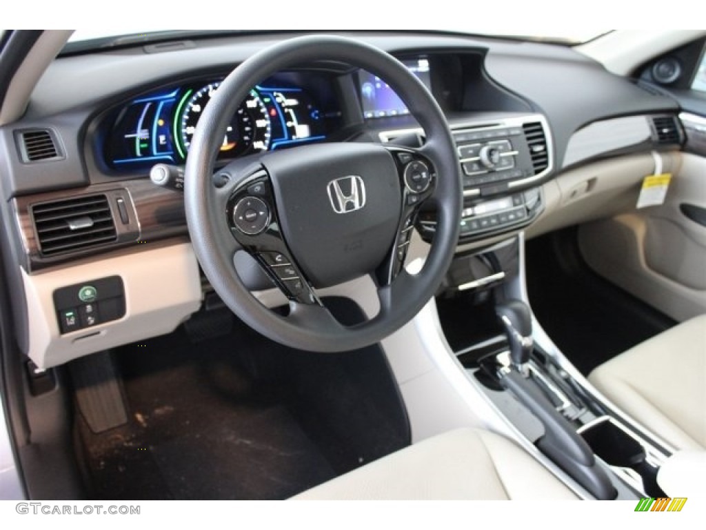 2017 Honda Accord Hybrid Sedan Ivory Dashboard Photo #115046822