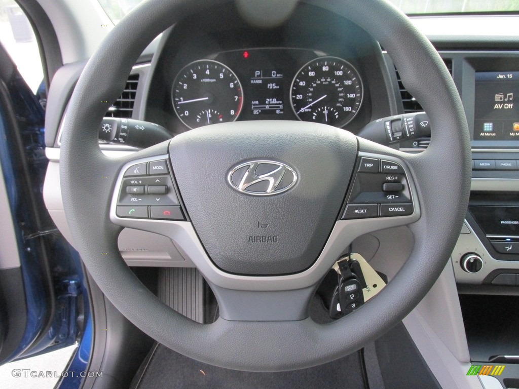 2017 Elantra SE - Lakeside Blue / Gray photo #28