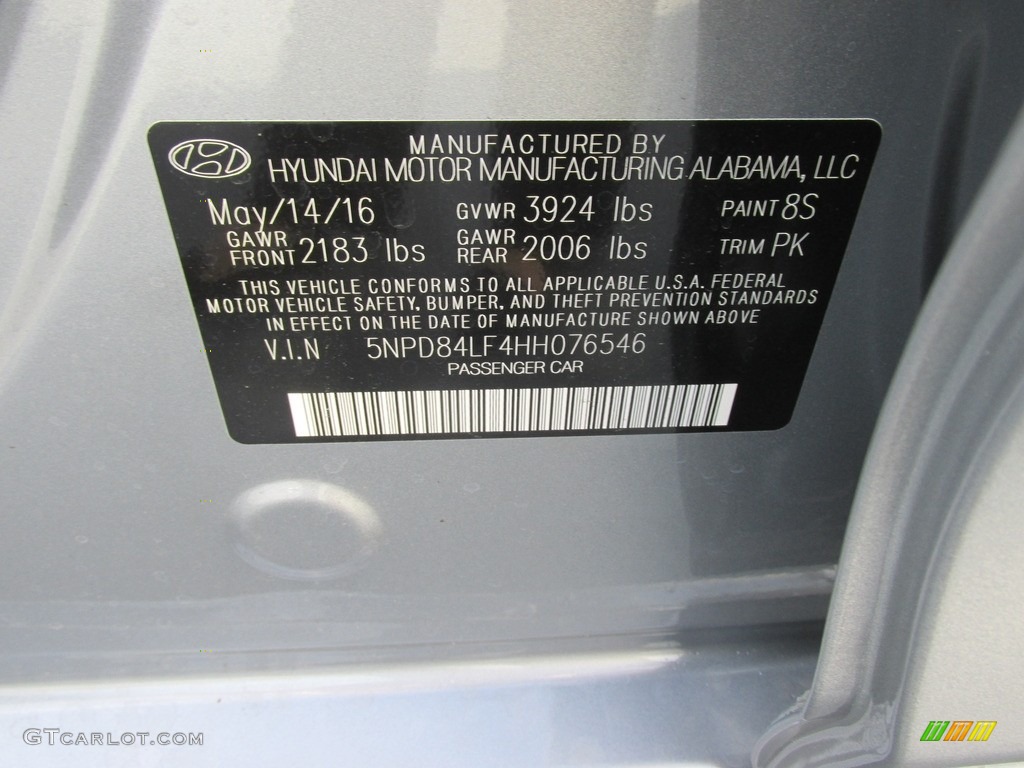 2017 Elantra SE - Gray / Gray photo #33