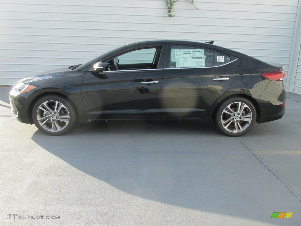 2017 Elantra Limited - Black / Black photo #6