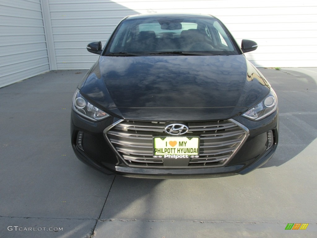 2017 Elantra Limited - Black / Black photo #8