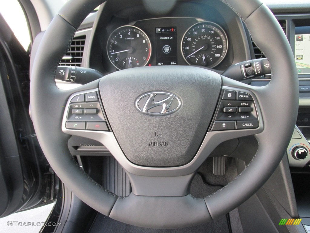 2017 Elantra Limited - Black / Black photo #32