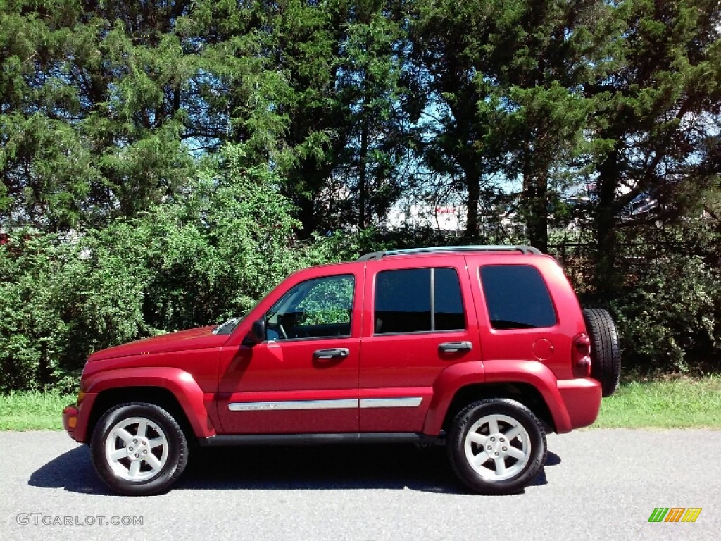 Inferno Red Pearl Jeep Liberty