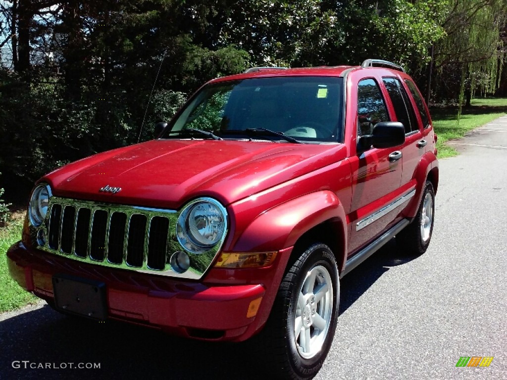 2006 Liberty Limited - Inferno Red Pearl / Dark/Light Slate Gray photo #2