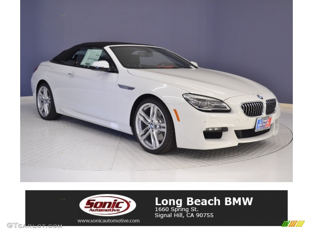 2017 6 Series 640i Convertible - Alpine White / Black photo #1