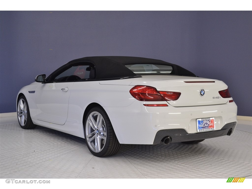 2017 6 Series 640i Convertible - Alpine White / Black photo #4
