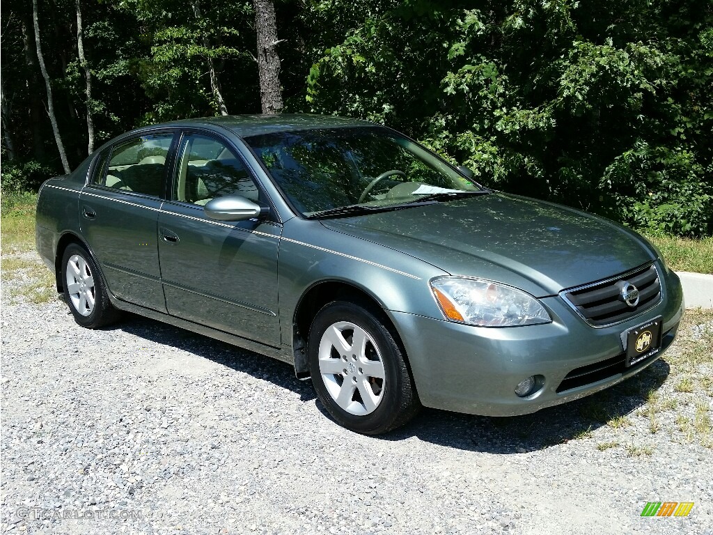 2002 Altima 2.5 S - Mystic Emerald Metallic / Blond Beige photo #3