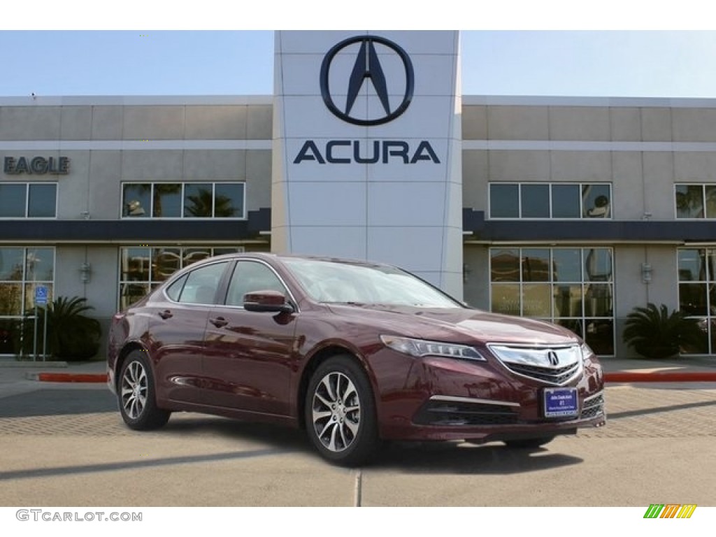 2017 TLX Technology Sedan - Basque Red Pearl II / Parchment photo #1
