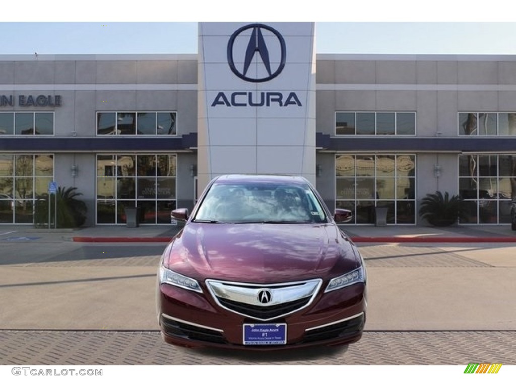 2017 TLX Technology Sedan - Basque Red Pearl II / Parchment photo #2