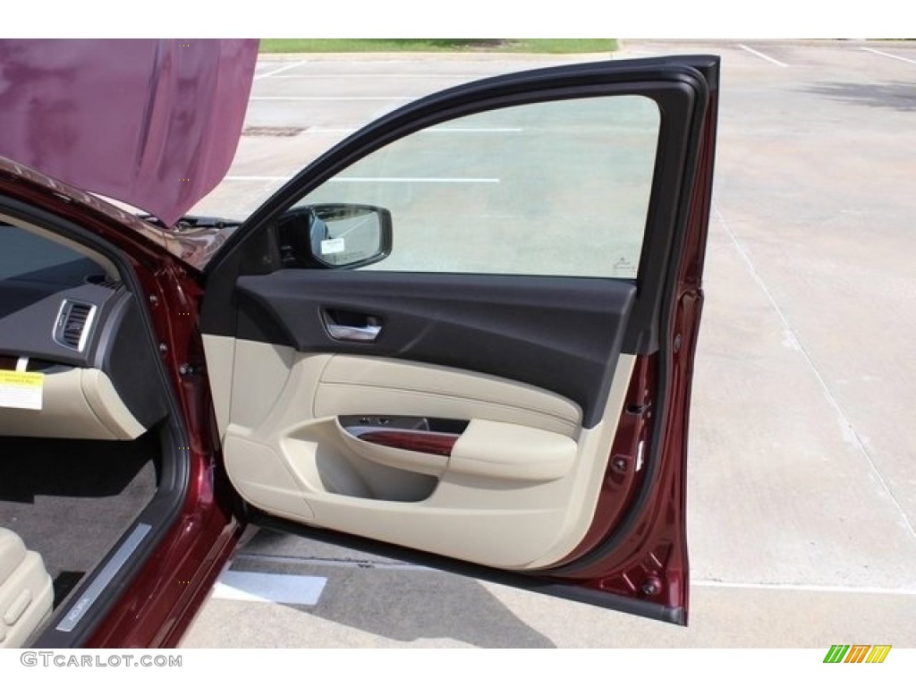 2017 TLX Technology Sedan - Basque Red Pearl II / Parchment photo #19