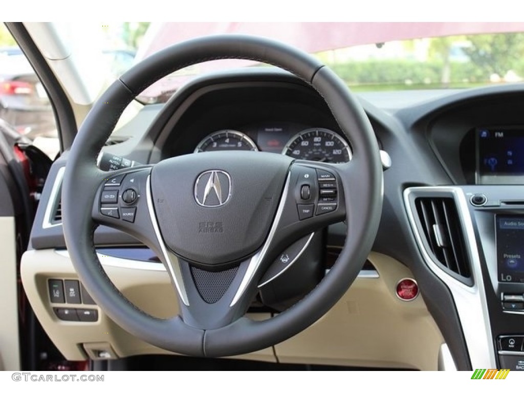2017 TLX Technology Sedan - Basque Red Pearl II / Parchment photo #28