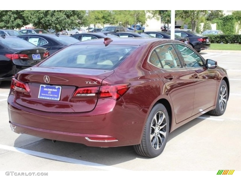 2017 TLX Technology Sedan - Basque Red Pearl II / Parchment photo #7