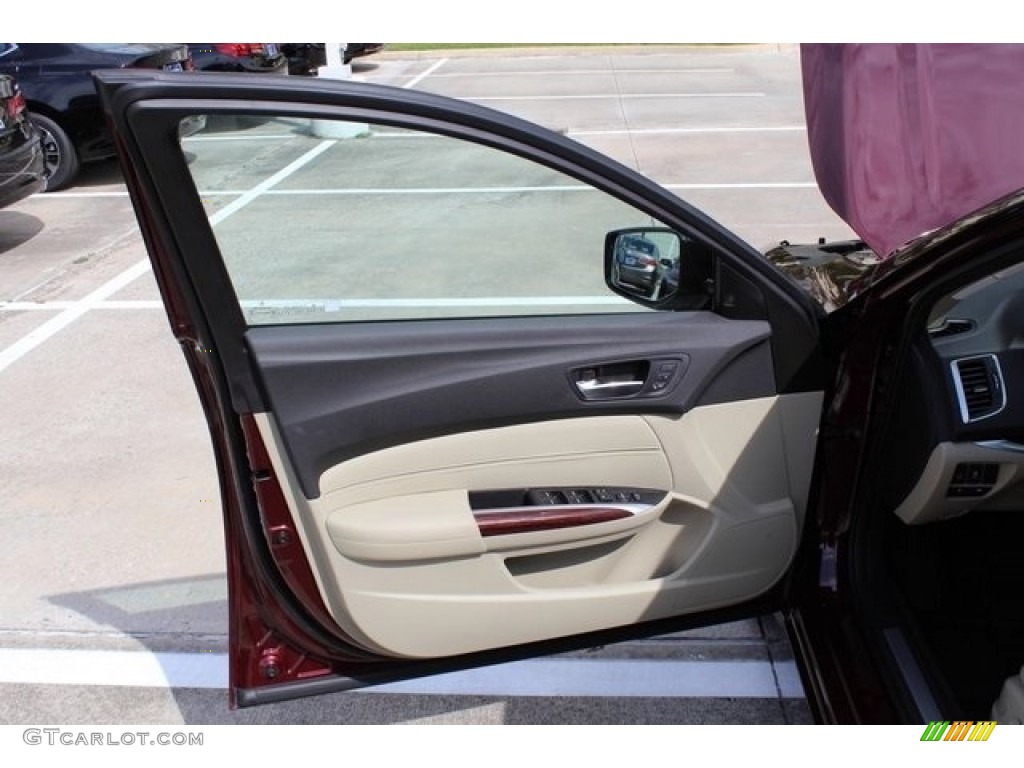 2017 TLX Technology Sedan - Basque Red Pearl II / Parchment photo #11
