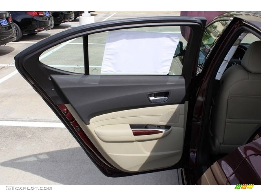 2017 TLX Technology Sedan - Basque Red Pearl II / Parchment photo #13