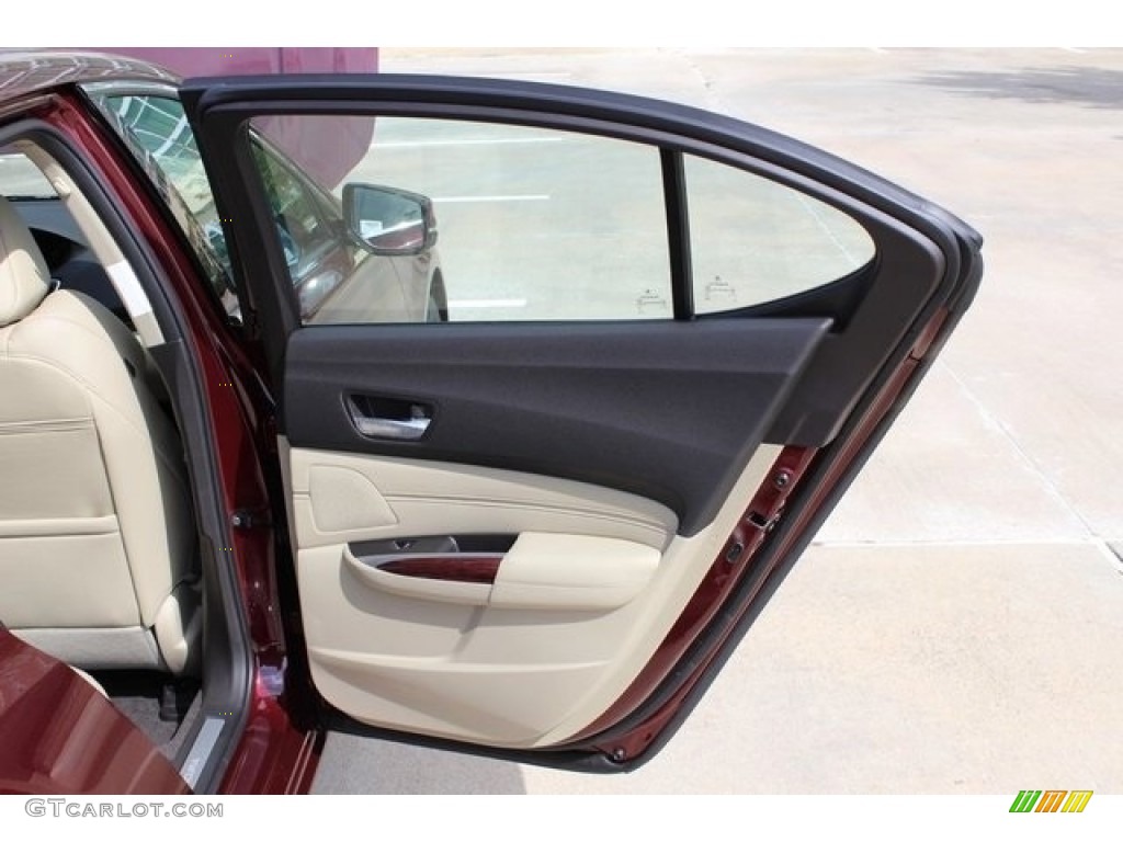 2017 TLX Technology Sedan - Basque Red Pearl II / Parchment photo #17