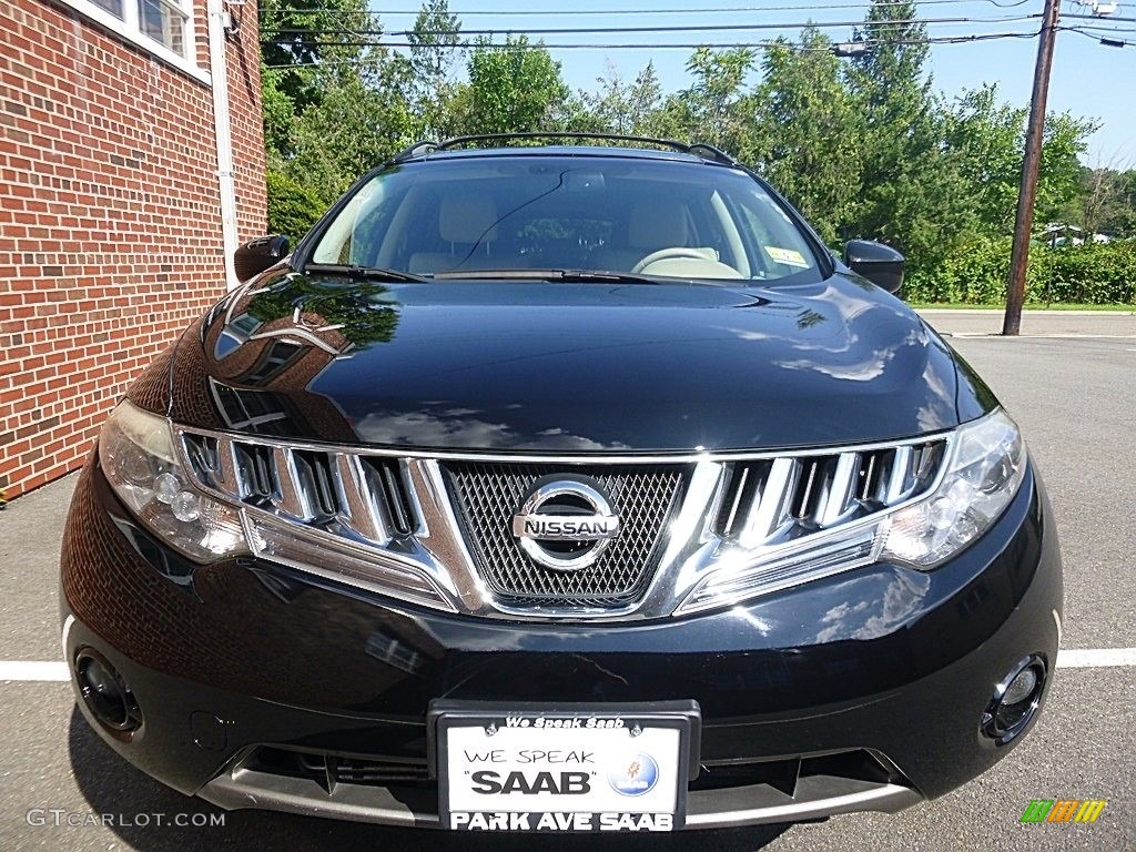 2009 Murano LE AWD - Super Black / Beige photo #8