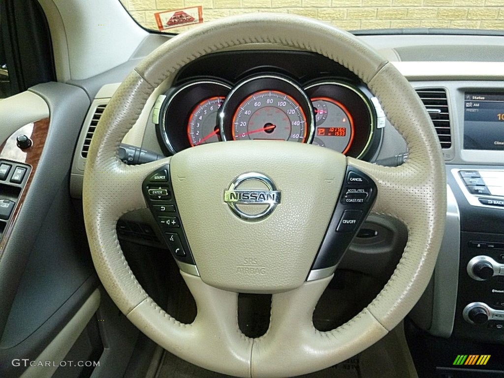 2009 Murano LE AWD - Super Black / Beige photo #26