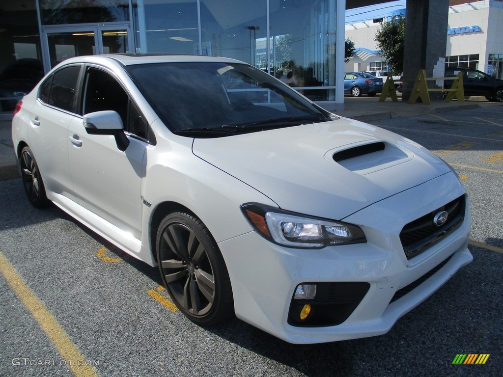 2016 WRX Limited - Crystal White Pearl / Carbon Black photo #4