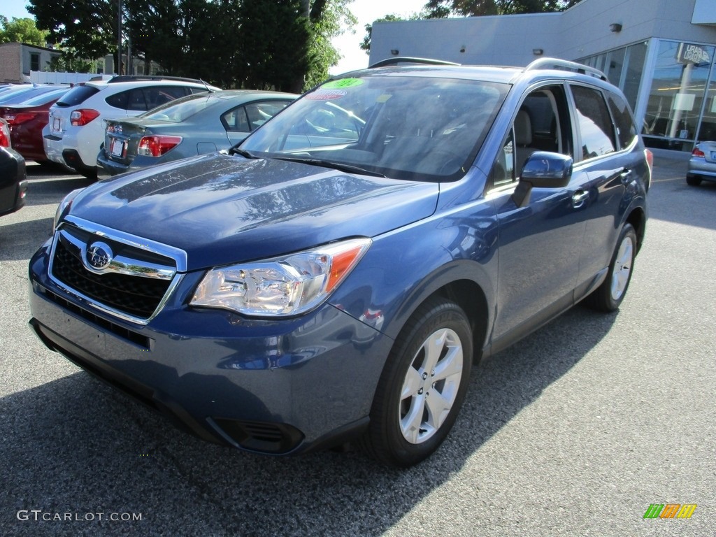 2014 Forester 2.5i Premium - Marine Blue Pearl / Black photo #2