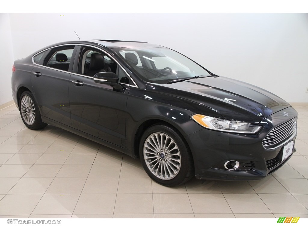 2014 Fusion Titanium AWD - Dark Side / Charcoal Black photo #1