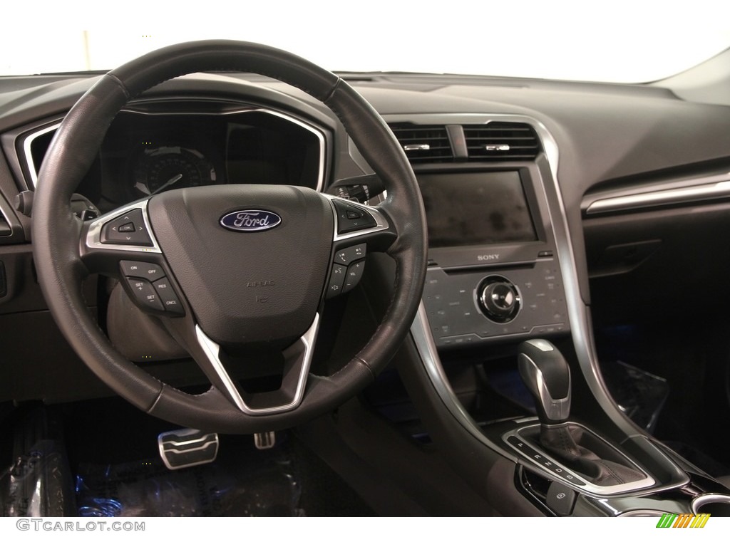 2014 Fusion Titanium AWD - Dark Side / Charcoal Black photo #6