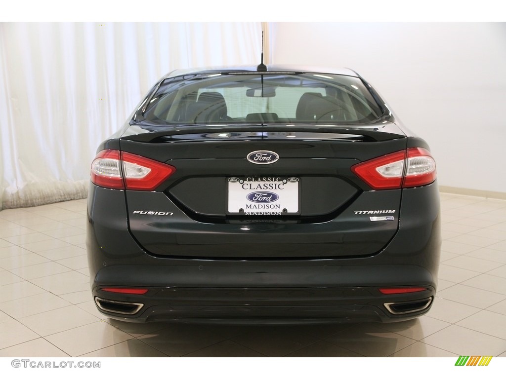 2014 Fusion Titanium AWD - Dark Side / Charcoal Black photo #16