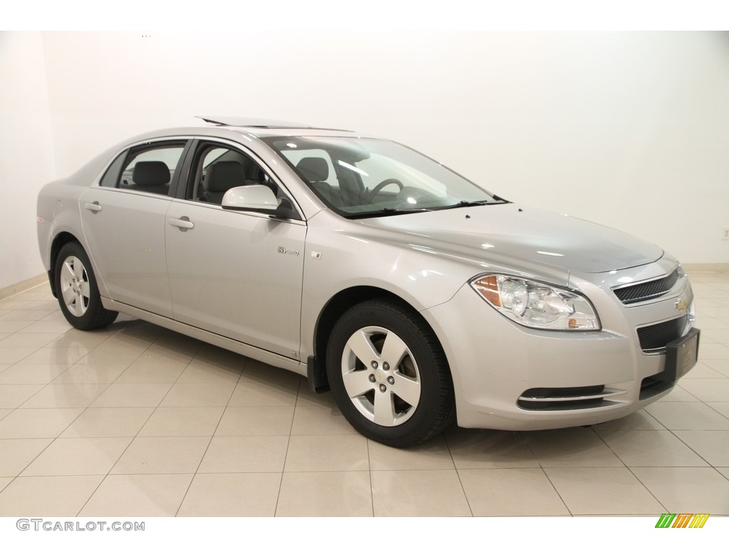 2008 Malibu Hybrid Sedan - Silverstone Metallic / Titanium Gray photo #1